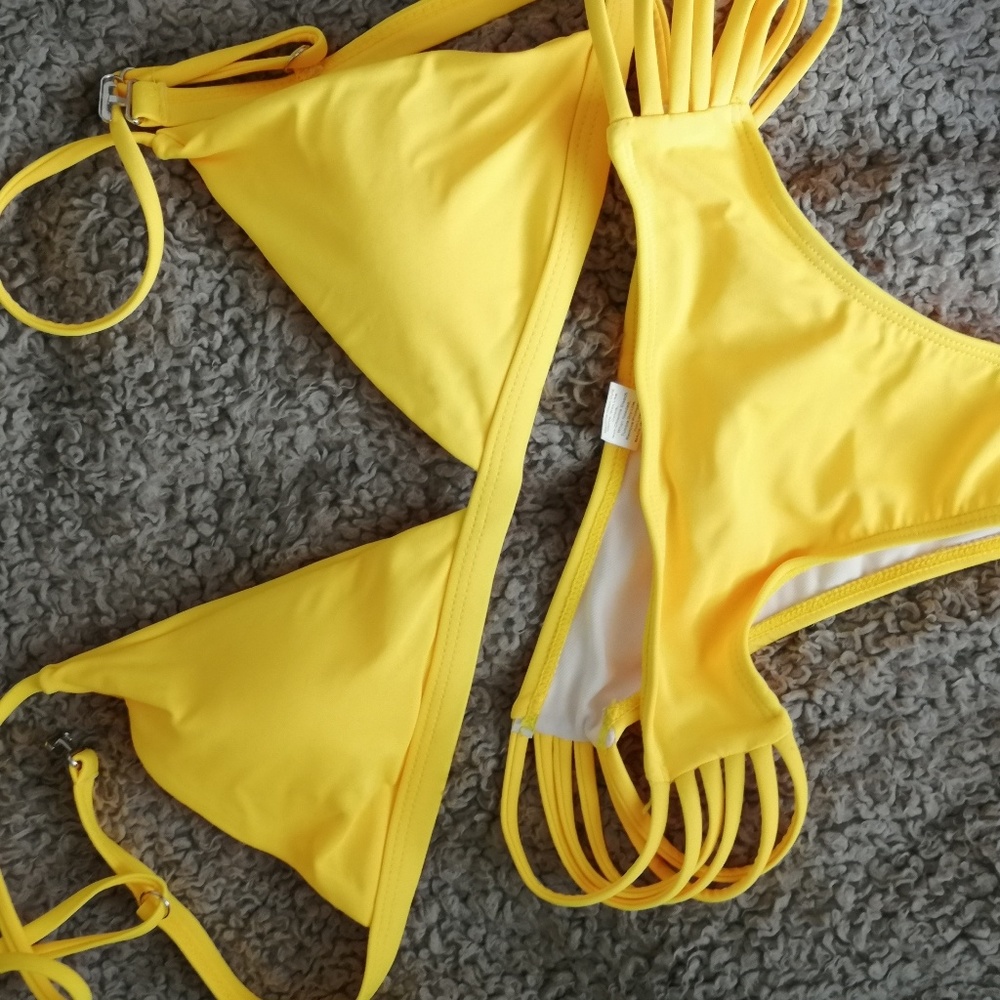 Yellow swimsuit